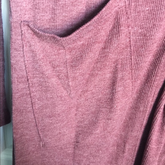 Mauve Ribbed Duster/Cardigan - Picture 3 of 5
